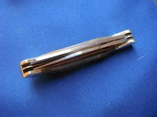 Steel Warrior Folding Pocket Knife W/ Beautiful Rams horn scales. Never Used Condition. 