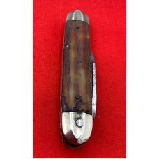 Vintage JACKSON KNIFE & SHEAR / WM ELLIOTT Crown Jack Pocket Knife-en-Stein Vintage JACKSON KNIFE & SHEAR / WM ELLIOTT Crown Jack Pocket Knife-en-Stein