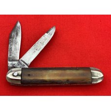 Vintage JACKSON KNIFE & SHEAR / WM ELLIOTT Crown Jack Pocket Knife-en-Stein Vintage JACKSON KNIFE & SHEAR / WM ELLIOTT Crown Jack Pocket Knife-en-Stein