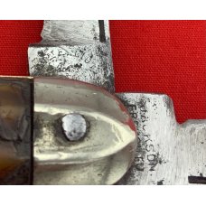 Vintage JACKSON KNIFE & SHEAR / WM ELLIOTT Crown Jack Pocket Knife-en-Stein Vintage JACKSON KNIFE & SHEAR / WM ELLIOTT Crown Jack Pocket Knife-en-Stein