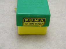 Puma Germany Wood 971 Game Warden Lockback Knife in Box c.1972 Puma Germany Wood 971 Game Warden Lockback Knife in Box c.1972