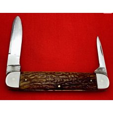 Vintage H BOKER & CO’S Equal End Pen Folding Pocket Knife c.1920’s-1930’s Bone  4 1/8” Long