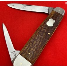 Vintage H BOKER & CO’S Equal End Pen Folding Pocket Knife c.1920’s-1930’s Bone  4 1/8” Long