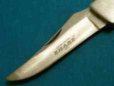 VINTAGE SHARP 300 JAPAN BAREHEAD LOCKBACK FOLDING HUNTER POCKET KNIFE KNIVES OLD