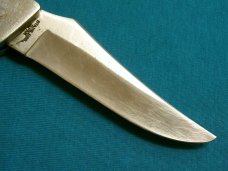 VINTAGE SHARP 300 JAPAN BAREHEAD LOCKBACK FOLDING HUNTER POCKET KNIFE KNIVES OLD