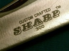 VINTAGE SHARP 300 JAPAN BAREHEAD LOCKBACK FOLDING HUNTER POCKET KNIFE KNIVES OLD