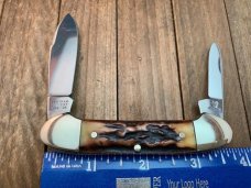 Hen and Rooster Canoe Stag Probably Made in the 70’s Solingen Germany Hen and Rooster Canoe Stag Probably Made in the 70’s Solingen Germany