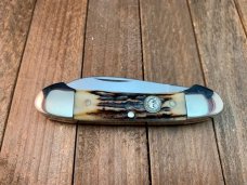 Hen and Rooster Canoe Stag Probably Made in the 70’s Solingen Germany Hen and Rooster Canoe Stag Probably Made in the 70’s Solingen Germany