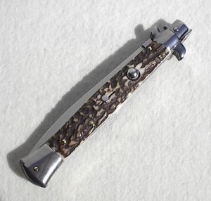 NEW FRANK BELTRAME 11" GENUINE STAG ITALIAN STILETTO