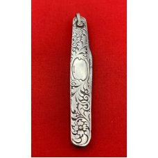 Vintage KA-BAR UC CO (United Cutlery C0) 2-Blade Shadow Pen Pocket Knife c.1923-1951 Sterling Silver Vintage KA-BAR UC CO (United Cutlery C0) 2-Blade Shadow Pen Pocket Knife c.1923-1951 Sterling Silver