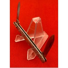 Vintage KA-BAR UC CO (United Cutlery C0) 2-Blade Shadow Pen Pocket Knife c.1923-1951 Sterling Silver Vintage KA-BAR UC CO (United Cutlery C0) 2-Blade Shadow Pen Pocket Knife c.1923-1951 Sterling Silver