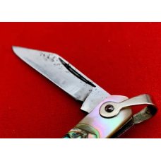 Vintage Unbranded Sleeveboard 1-Blade Shadow Watch Fob Pen Pocket Knife Abalone Scales Vintage Unbranded Sleeveboard 1-Blade Shadow Watch Fob Pen Pocket Knife Abalone Scales