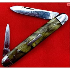 Vintage CHALLENGE STAINLESS Equal End Senator Pen Folding Pocket Knife Blade Etch c.1905-1928 Vintage CHALLENGE STAINLESS Equal End Senator Pen Folding Pocket Knife Blade Etch c.1905-1928