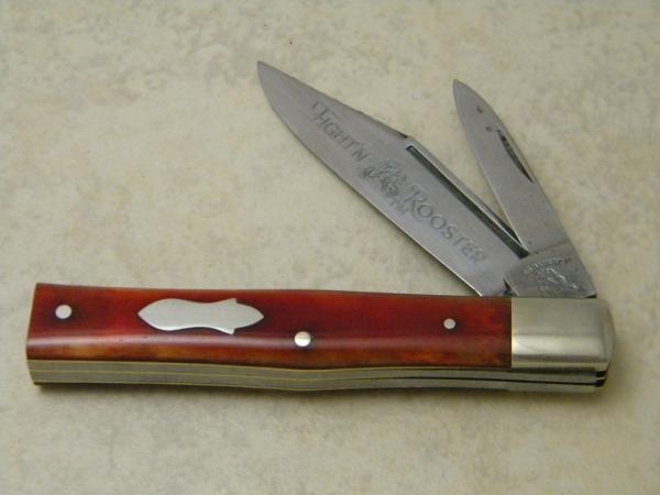 Fight'n Rooster Solingen Germany Bone  Pillbuster Knife