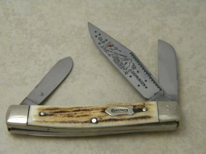 Bulldog Brand Germany Stag Old Dominion Knife Collestor's Assoc. Stockman Knife