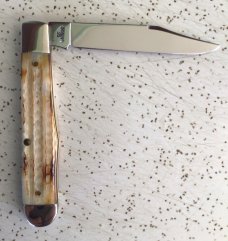 VINTAGE BONE CASE XX BRADFORD PA w/ROMAN NUMERALS 1993 #6111 1/2 “CHEETAH” POCKET KNIFE/NOS/ SWEET 