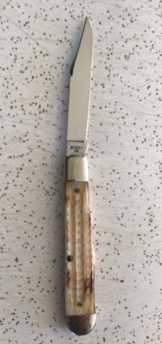 VINTAGE BONE CASE XX BRADFORD PA w/ROMAN NUMERALS 1993 #6111 1/2 “CHEETAH” POCKET KNIFE/NOS/ SWEET 