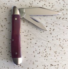 VINTAGE BONE CASE XX 1979 #6220 PEANUT POCKET KNIFE / BEAUTIFUL ROSE BONE PIECE VINTAGE BONE CASE XX 1979 #6220 PEANUT POCKET KNIFE / BEAUTIFUL ROSE BONE PIECE