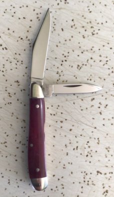 VINTAGE BONE CASE XX 1979 #6220 PEANUT POCKET KNIFE / BEAUTIFUL ROSE BONE PIECE VINTAGE BONE CASE XX 1979 #6220 PEANUT POCKET KNIFE / BEAUTIFUL ROSE BONE PIECE