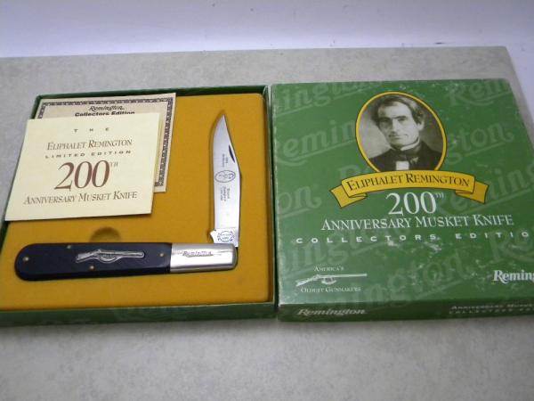Remington UMC USA Delrin R1240 AN Musket-1 200th Anniversary 1793-1993 Daddy Barlow Knife - NIB Remington UMC USA Delrin R1240 AN Musket-1 200th Anniversary 1793-1993 Daddy Barlow Knife - NIB