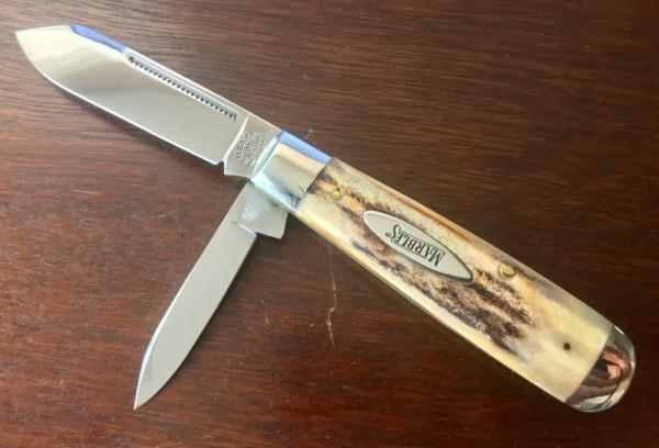 Marbles MSA English Jack Knife, Stag Handle, USA Made In 2001, New Marbles MSA English Jack Knife, Stag Handle, USA Made In 2001, New