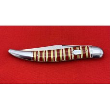 Vintage IMPERIAL PROV., R.I. Sportsmaster Outdoor Pocket Knife c.1956-1988 Candy Stripe Celluloid