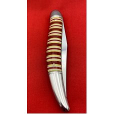 Vintage IMPERIAL PROV., R.I. Sportsmaster Outdoor Pocket Knife c.1956-1988 Candy Stripe Celluloid