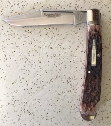 VINTAGE BONE REMINGTON UMC MADE IN USA 1992 R1253 “GUIDE” SILVER BULLET KNIFE/NOS/w STERLING SHIELD VINTAGE BONE REMINGTON UMC MADE IN USA 1992 R1253 “GUIDE” SILVER BULLET KNIFE/NOS/w STERLING SHIELD