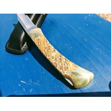 Buck 110 knife custom full slab Leopard Skin Jasper scales *NEW / Unused / Mint* Buck 110 knife custom full slab Leopard Skin Jasper scales *NEW / Unused / Mint*
