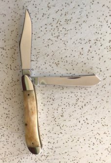 VINTAGE BONE CASE XX 1989 #6240 DOGLEG TRAPPER/ U WANT SWEET ?? GORGEOUS KNIFE VINTAGE BONE CASE XX 1989 #6240 DOGLEG TRAPPER/ U WANT SWEET ?? GORGEOUS KNIFE