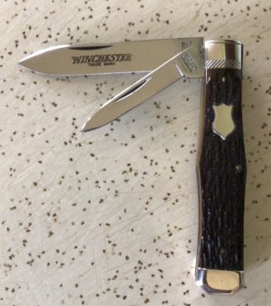 VINTAGE BONE WINCHESTER 1987 #2921 COFFIN JACK KNIFE/NOS/ SWEET and MINT 2 THE BONE 