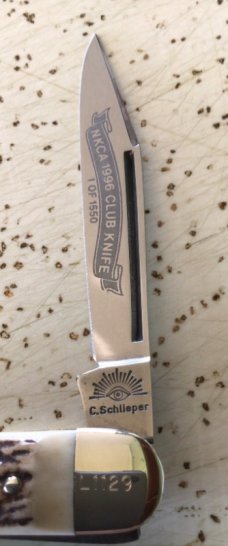 VINTAGE STAG C SCHLLEPER GERMANY NKCA LTD EDITION EYE BRAND WHITTLER POCKET KNIFE/ SWEETNESS & MINT VINTAGE STAG C SCHLLEPER GERMANY NKCA LTD EDITION EYE BRAND WHITTLER POCKET KNIFE/ SWEETNESS & MINT