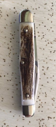 VINTAGE STAG C SCHLLEPER GERMANY NKCA LTD EDITION EYE BRAND WHITTLER POCKET KNIFE/ SWEETNESS & MINT VINTAGE STAG C SCHLLEPER GERMANY NKCA LTD EDITION EYE BRAND WHITTLER POCKET KNIFE/ SWEETNESS & MINT