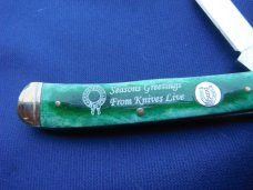 NIB/NOS Rough Rider Knives 2 Blade Trapper Green Bone Folding Pocket Knife. NIB/NOS Rough Rider Knives 2 Blade Trapper Green Bone Folding Pocket Knife.