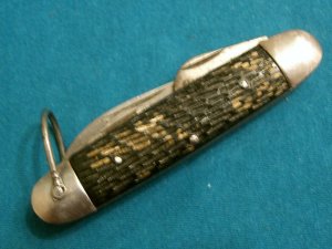 VINTAGE SABRE JAPAN 619 SCOUTS SCOUT CAMP CAMPING HUNTING SURVIVAL FOLDING POCKET KNIFE KNIVES OLD
