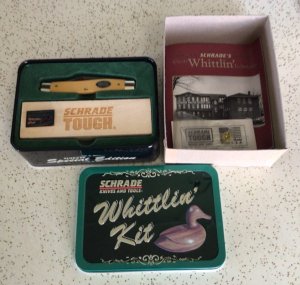 VINTAGE SCHRADE USA 881Y “SPECIAL EDITION” “THE WHITTLIN CLUB” NOS/“SWEET SET”/ “READ DESCRIPTION “