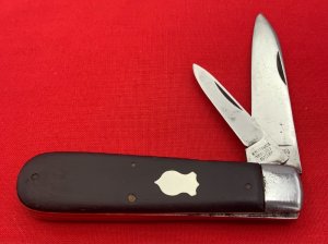Vintage H BOKER & CO’S IMPROVED CUTLERY Bareheaded Jack Folding Pocket Knife c.1869-1910 Ebony