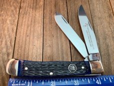 Henckels Made By Boker Trapper Blue Pin Feather Jigged Bone, Beautiful Henckels Made By Boker Trapper Blue Pin Feather Jigged Bone, Beautiful
