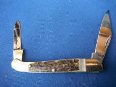 Miller Bros, Deer Stag scales, 2 1/2" Pocket Knife, Like New Miller Bros folding pocket knife. Miller Bros, Deer Stag scales, 2 1/2" Pocket Knife, Like New Miller Bros folding pocket knife.
