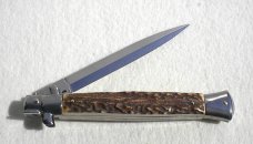 NEW FRANK BELTRAME 11" GENUINE STAG ITALIAN STILETTO