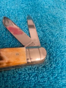 1996 Winchester USA 350101 NKCA Knife Club #167 OF 1675 Fat & Gnarly Stag Whittler With Flluted bols 1996 Winchester USA 350101 NKCA Knife Club #167 OF 1675 Fat & Gnarly Stag Whittler With Flluted bols