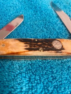 1996 Winchester USA 350101 NKCA Knife Club #167 OF 1675 Fat & Gnarly Stag Whittler With Flluted bols 1996 Winchester USA 350101 NKCA Knife Club #167 OF 1675 Fat & Gnarly Stag Whittler With Flluted bols