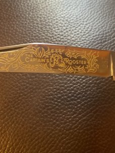Fightin Rooster Large Toothpick Mother Of Pearl Handles With Cigar Band With Single Blade Captains R Fightin Rooster Large Toothpick Mother Of Pearl Handles With Cigar Band With Single Blade Captains R