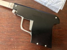 AGA Campolin Letter Opener Pistol Switchblade, Black Handle, Limited Edition of 300 from 2019 