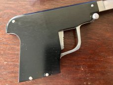 AGA Campolin Letter Opener Pistol Switchblade, Black Handle, Limited Edition of 300 from 2019 