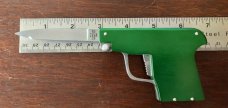 AGA Campolin Letter Opener Pistol Switchblade, Green Handle, Limited Edition of 300 from 2019 