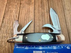A.G. Russell Premium Scout Knife Black Linen Micarta Handles with 154-CM Blades