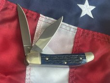 J A Henckels Copperhead Pocket Knife with Blue Handles +Black Shield -NOS J A Henckels Copperhead Pocket Knife with Blue Handles +Black Shield -NOS