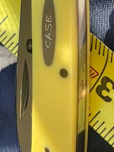 Case XX 1984 Single Blade Canoe w/ Tsali (Rebel & Martyr) Blade Etching & Derlin Yellow Handles -NOS Case XX 1984 Single Blade Canoe w/ Tsali (Rebel & Martyr) Blade Etching & Derlin Yellow Handles -NOS