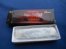 Camco #001M Micarta Stockman 3-7/8" Pocket Knife Closed Original Packaging Camco #001M Micarta Stockman 3-7/8" Pocket Knife Closed Original Packaging